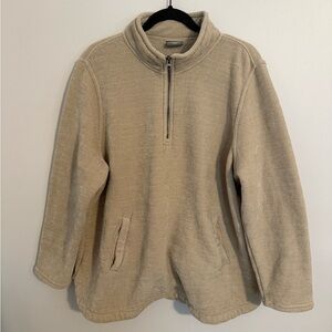 32 Degrees Heat Women’s Tan Quarter-Zip Pullover Sweatshirt